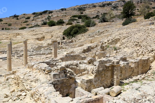Preview: View On Old Antique City Amathus In Cyprus