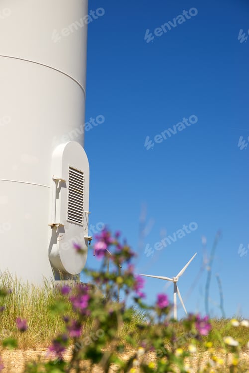 Preview: Windmills For Electric Power Production, Zaragoza Province, Aragon, Spain.