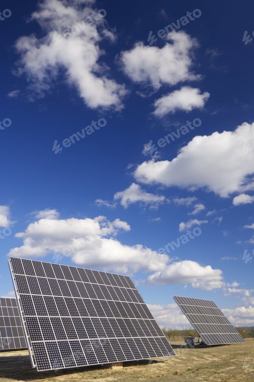 Preview: Group Of Solar Panels For Production Of Renewable Electrical Energy In Saragossa Province, Aragon