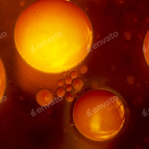 Preview: Abstract, Colorful Composition With Oil, Water And Ink