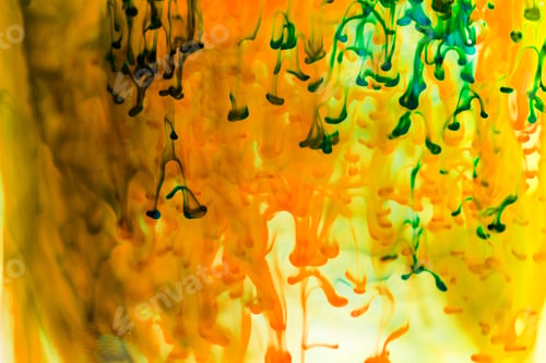 Preview: Abstract Composition With Ink. Beautiful Background, Texture And Colors