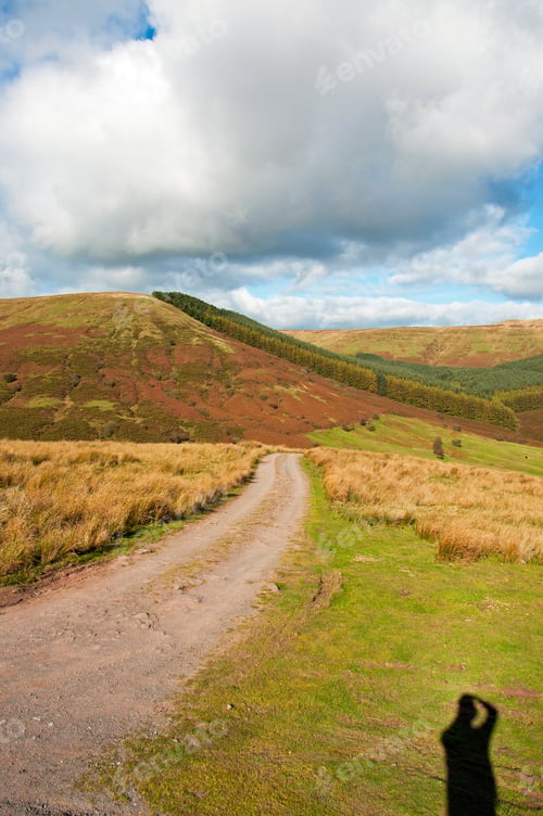 Preview: Black Mountains Scenery Of England In The Autumn.