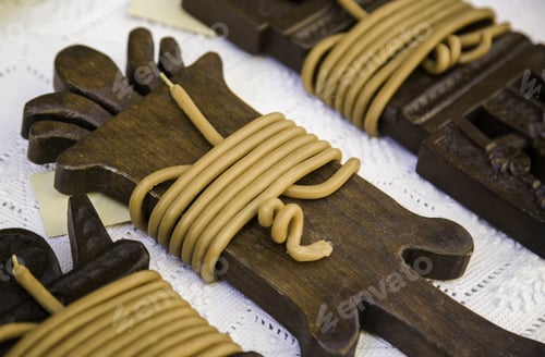 Preview: Wax For Bee Candles, Detail Of Handmade Candles