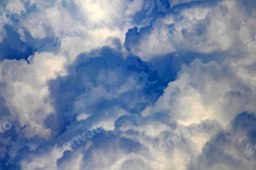Wolken-Hintergrund. Blaue weiße Wolken.