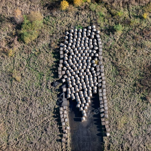 Preview: Aerial View Over The Hay Storage