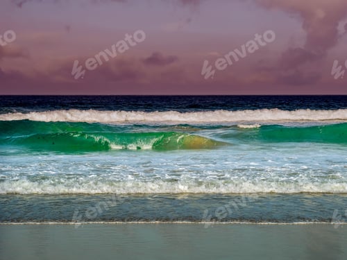 Preview: Waves Splash To The Beach Of Tarifa, Spain In The Morning