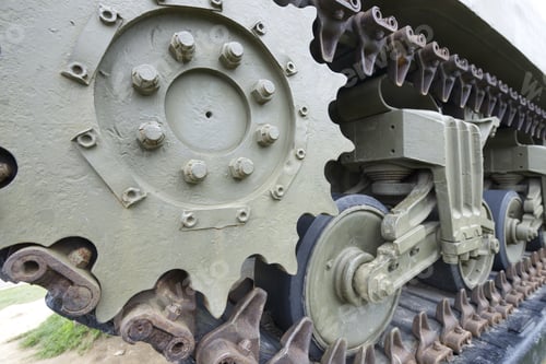 Preview: Close-Up Of Tracks Of A Tank