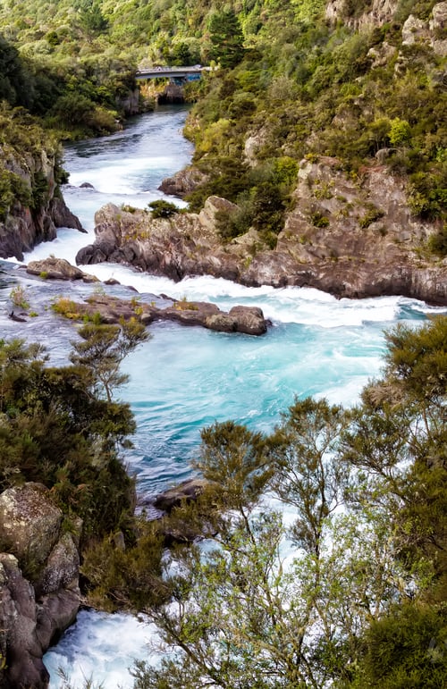 Preview: Aratiatia Rapids On The Waikato River After The Spill Gates Of The Hydroelectric Dam At The Top Of