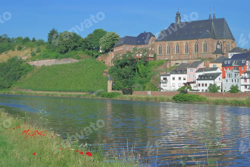Preview: Sankt Laurentius Church In Saarburg At Saar River,Rhineland-Palatinate,Germany