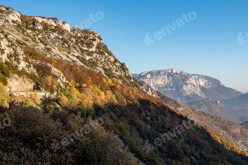 Preview: French Countryside. Col De Rousset: Panoramic View Of The Heights Of The Vercors, The Marly Hills