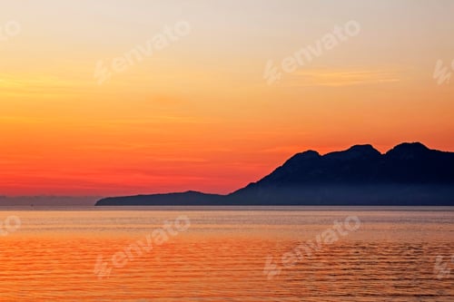 Preview: Sunrise Over Pollensa Bay, Port Of Pollensa, Mallorca, Balearic Islands, Spain