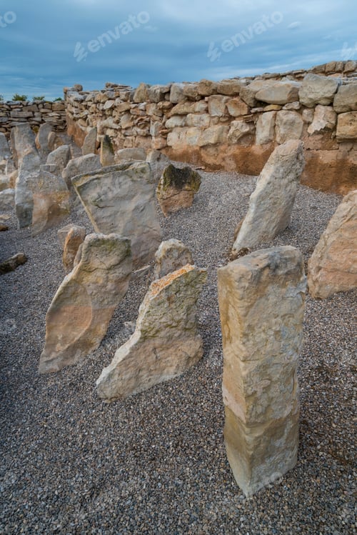 Preview: Ancient Iberian Village Of Els Vilars Nearby Arbeca Village In Les Garrigues Region Of Lleida