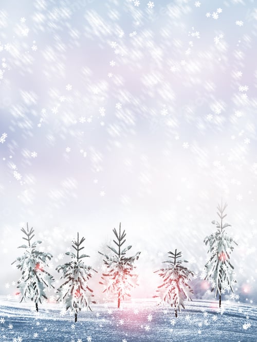 Preview: Christmas Card. Winter Landscape