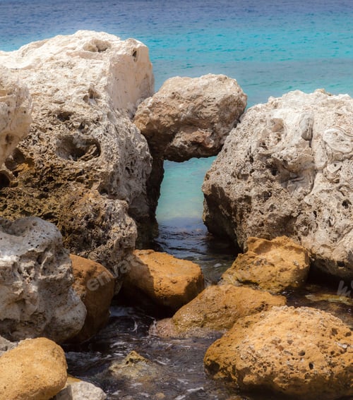 Preview: Blue Bay Beach In Curacao A Caribbean Island In The Caribbean