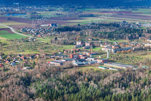 Preview: Aerial View Over The Priekuli Town (Latvia)