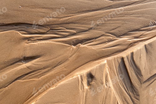 Preview: Wet Sand Texture In The Sea Shore Beach
