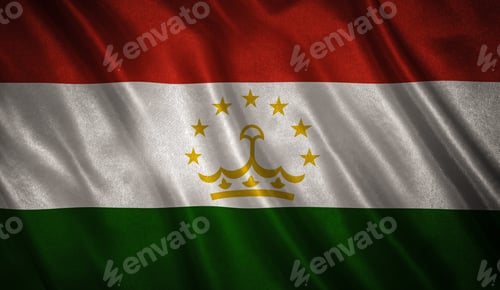 Preview: Flag With Original Proportions. Flag Of The Tajikistan
