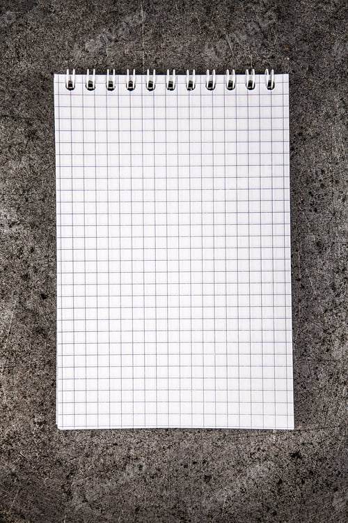 Preview: Notepad On The Grunge Metal Background Closeup