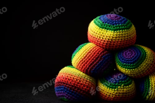 Preview: Close-Up Of A Group Of Juggling Balls.