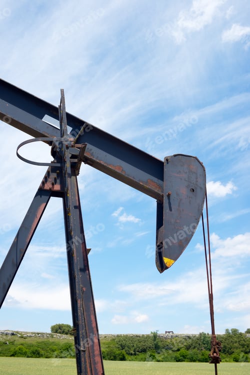 Preview: Oil Well In Ayoluengo De La Lora, Burgo Province, Castilla Leon, Spain.