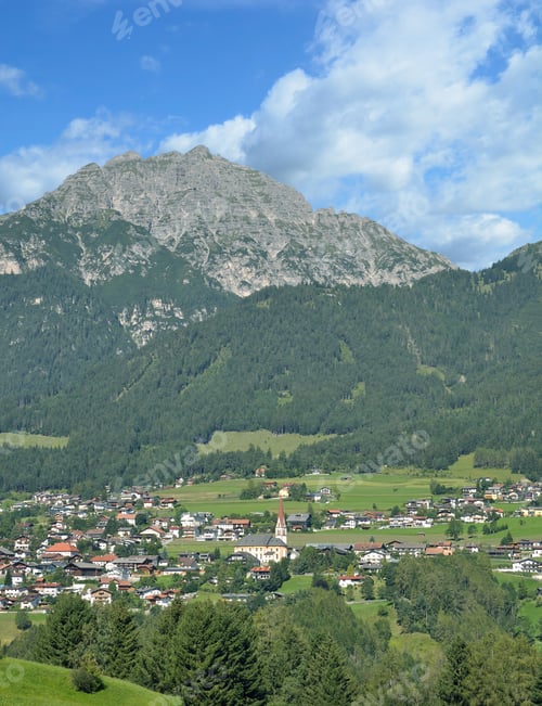 Preview: Village Of Telfes Im Stubai,Stubaital,Tirol,Austrian Alps,Austria