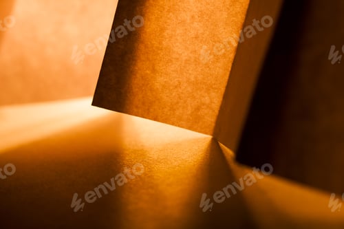 Preview: Macro, Abstract, Background Picture Of A Orange Paper On Paper Background