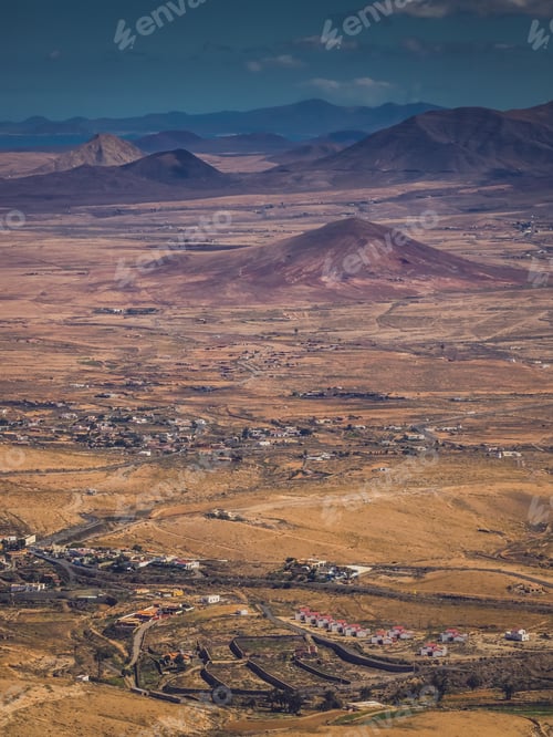 Preview: Dry Landscape Of Fuerteventura, Canary Islands, Spain