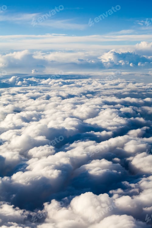 Preview: Beautiful, Dramatic Clouds And Sky Viewed From The Plane