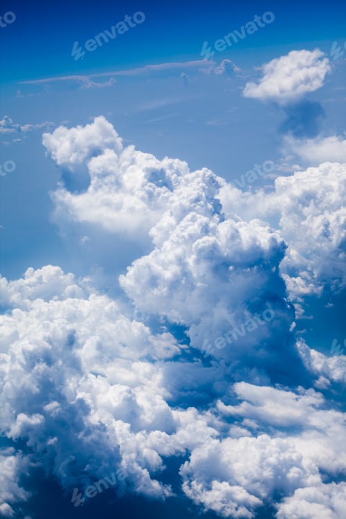 Preview: Beautiful, Dramatic Clouds And Sky Viewed From The Plane. High Resolution And Quality