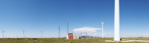 Preview: Windmills For Electric Power Production And Electrical Substation