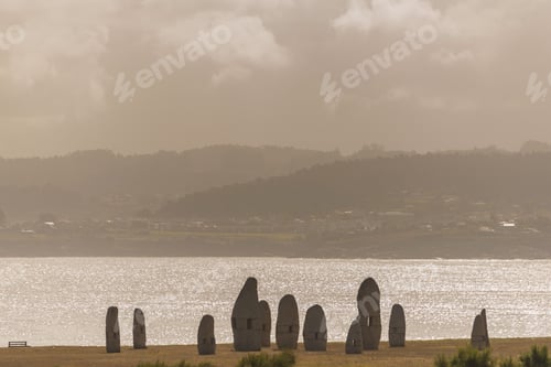 Preview: Menhirs On The Coast Of La Coruna, Spain.