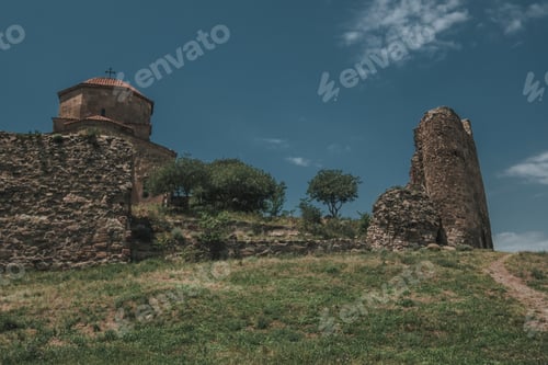 Preview: Beautiful Jvari Monastery Is World Heritage In Mtskehta City, Georgia