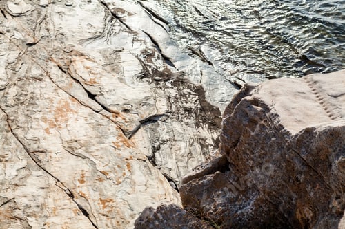 Preview: Aegean Seashore And Marble Rocks In Aliki, Thassos Island, Greece