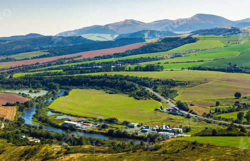 Preview: Stara Lubovna Town In Slovakia. Lovely Summer Landscape In Summer