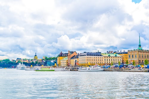 Preview: Panorama View Of Gamla Stan In Stockholm.