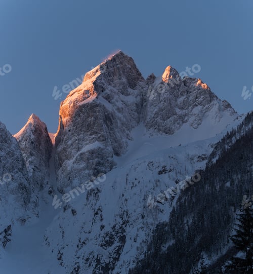 Preview: Mountain Scenery In The Julian Alps In Winter