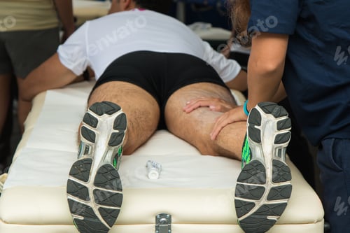 Preview: Athlete'S Muscles Professional Massage Treatment After Sport Workout, Fitness And Wellness
