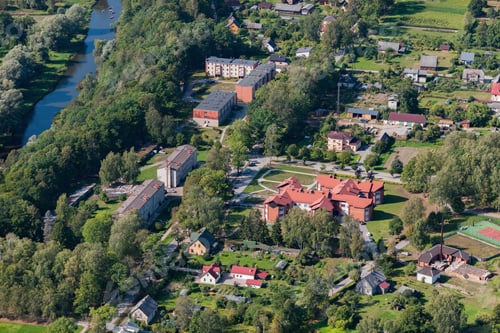 Preview: Aerial View Over The Mazsalaca Town, (Latvia)