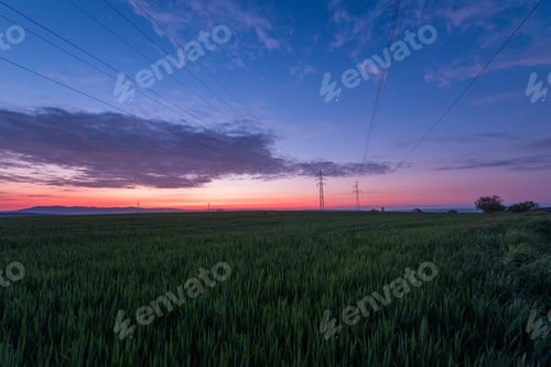 Preview: South Moravia Landscape And Farmland At Sunrise