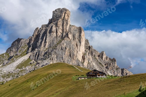 Preview: Italy Dolomites Moutnain At Summer - Passo Di Giau. Dolomites Are On Unesco World Heritage List.