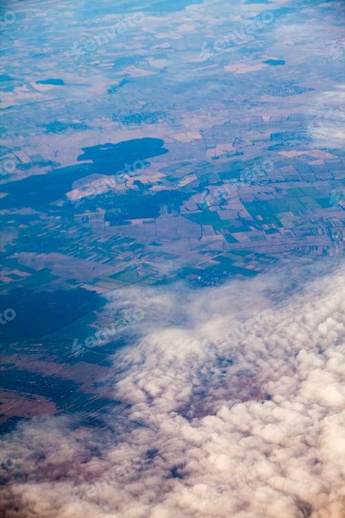 Preview: Beautiful, Dramatic Clouds And Sky Viewed From The Plane