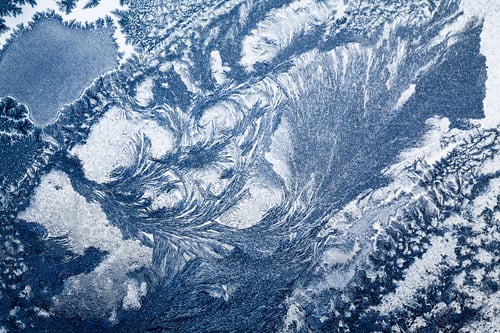 Preview: Ice Flowers On Glass - Texture And Background. High Resolution And Sharp, Beautiful Details