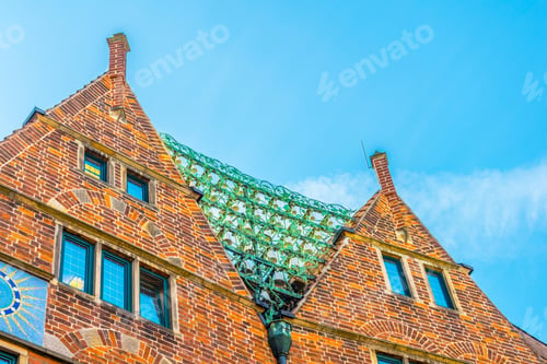 Preview: Brick Houses Erected Over Boettcherstrasse Street In Bremen, Germany.