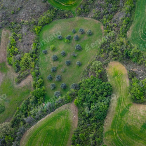 Preview: Agricultural Fields In Montsec Mountain Range Of The Pre-Pyrenees, Pyrenees Mountains In Lleida