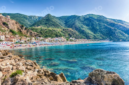 Preview: Beautiful Seascape With The Scenic Waterfront Of Scilla, Calabria, Italy