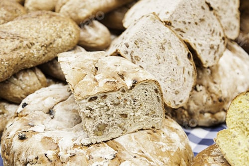Preview: Artisan Bread Buns, Detail Of Basic Food