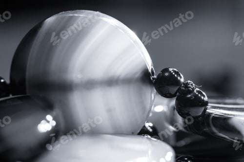 Preview: Large Polished Beads Of Beautiful Translucent Green Agate Gemstone, Macro