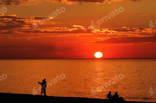 Preview: Orange Sunset Over The Black Sea