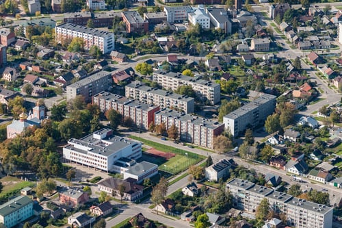 Preview: Aerial View Over The Daugavpils City (Latvia)