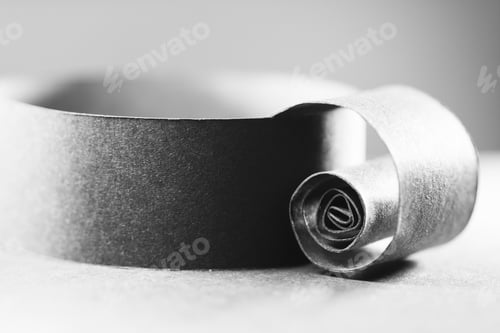Preview: Black And White Abstract, Background Picture Of A Paper Spiral On Paper Background